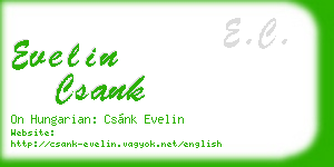 evelin csank business card